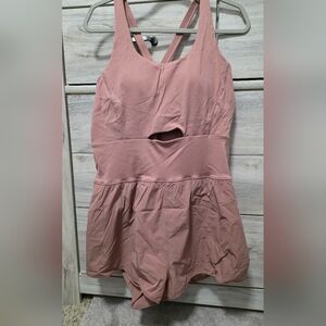 Pink Sleeveless Romper